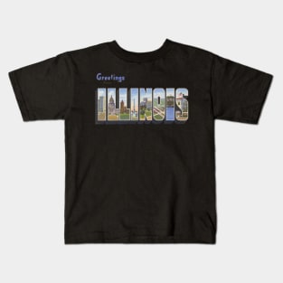 Greetings from Illinois Kids T-Shirt